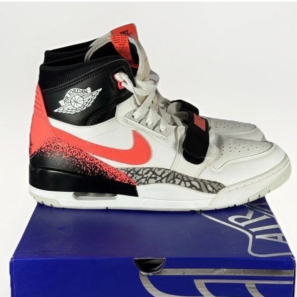 Air Jordan Legacy 312 NRG‎ AQ4160 108 White Hot Lava High Top Mens Size 12